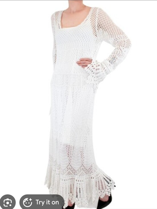 Polo Ralph Lauren Dresses & Skirts - Polo by Ralph Lauren White Crochet Two-Piece Set (XL)